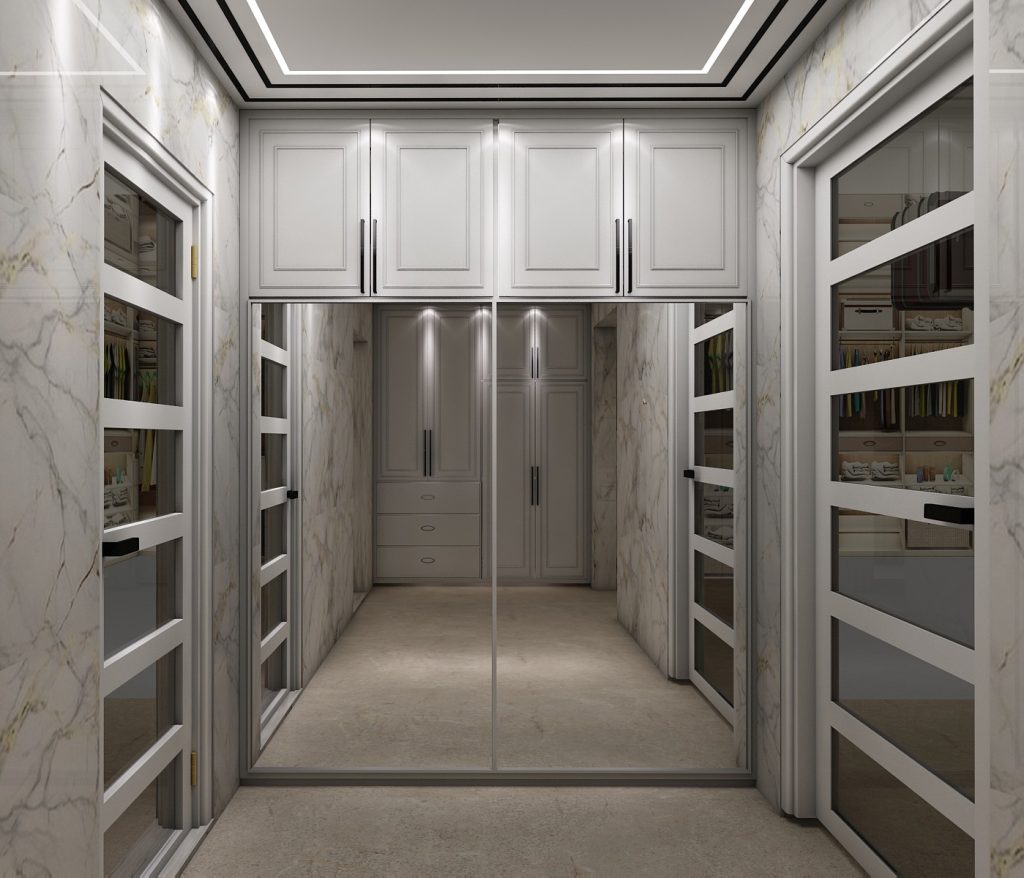 Modular Wardrobe With Mirror